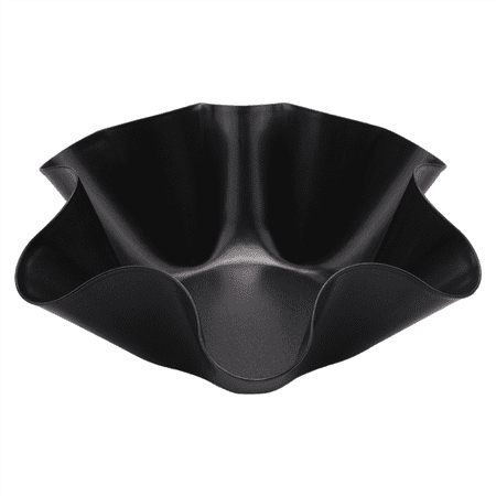 

ILIJIJO Large Non-Stick Fluted Tortilla Shell Pans Taco Salad Bowl Makers Non-Stick Carbon Steel Set Of 4 Tostada Bakers