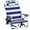 Blue Stripes, variant on Beach Chair,330lbs Folding Backpack Chairs for Adults with 5-Position Backrest,Storage Pockets,Towel Bar & Headrest, Foldable Low Beach Lounge,Portable Aluminum Lay Flat Camping Chair,Rainbow Stripes