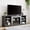Grey, variant on Large Faux Stacked Stone TV Stand, Modern Media Console Table with Storage Cabinet and Adjustable Shelves for TVs Up to 75 Inch, Cherry