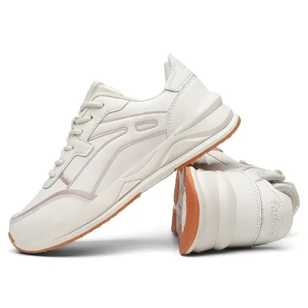 

Women‘s Running Sneakers Waterproof Non-Slip Casual Faux Leather Shoes Women‘s Sport Footwear