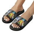 thumbnail image 5 of GZHJMY Stylish Slides for Women Men, A Cat Ash Drives A Car on The Highway Soft Flexible Slip-on Sandals Slippers, 5 of 7