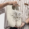thumbnail image 3 of Men Retro Lace‑Up Low Top Casual Skate Sneakers Daily Training Shoes, 3 of 8