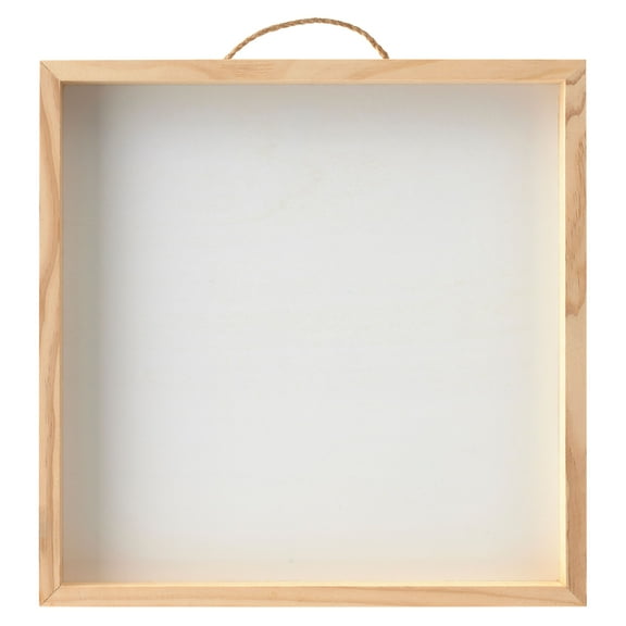 12" x 12" Whitewashed Framed Wood Sign by Make Market®