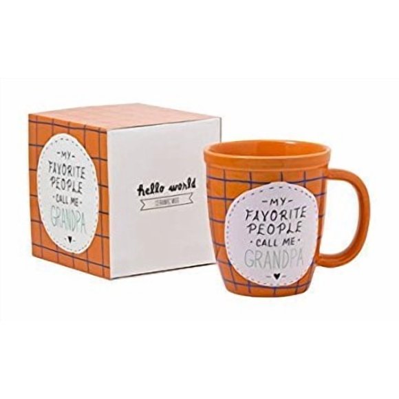 About Face Designs-1 Tasse About Face Designs Favorite People Call Me Grandpa 3 Oz, 15 Oz, orange