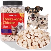 7.05 oz Freeze Dried Chicken Cat & Dog Treats Food Topper Raw Single Ingredient High Protein Grain Free Healthy Dog Training Treats