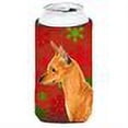 thumbnail image 2 of Min Pin Red and Green Snowflakes Holiday Christmas Tall Boy Hugger, 2 of 2