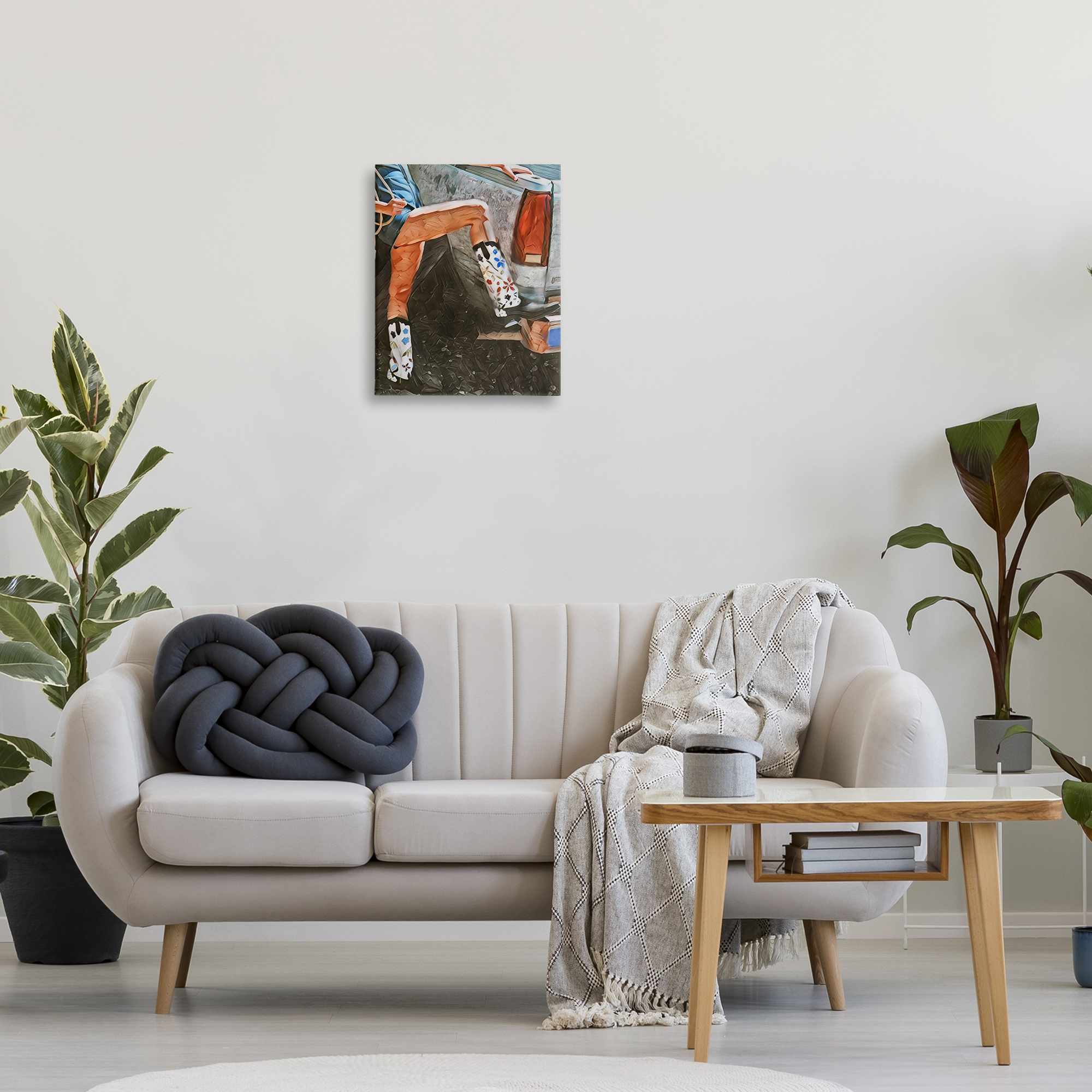 Round Up Cowgirl Boots Canvas Wall Art, design by Jesse Keith