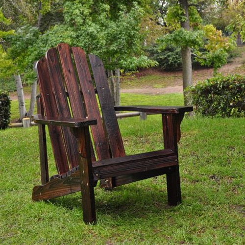 Shine Company Marina Adirondack Chair Burnt Brown by Shine Company Inc