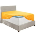 thumbnail image 6 of Clara Clark 1800 Microfiber Collection 18" - 21" Extra Deep Pocket Fitted Sheet, Twin XL Size, Yellow, 6 of 8