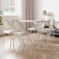 thumbnail image 4 of Gray/Beige Folding Table 47''×20''×28'', Rectangle Folding Table Anti-Slip Feet, Scratch Resistant for Indoor Outdoor Office Parties, 4 of 9