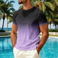thumbnail image 3 of Dwellite Men's Swim Shirts, Sun Short Sleeve Crew Neck Tops, Quick Dry T-Shirt for Fishing and Surfing 2026 Light Purple L, 3 of 6
