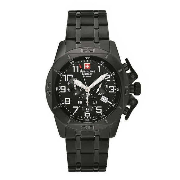 Swiss Alpine military men's watch Chrono 7063.9177SAM stainless steel