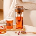 thumbnail image 1 of TUWABEII Cold Extraction Cup Refrigerator Fruit Tea Cold Water Cup Cold Water Pot Ice Drip Cold Brewing Pot Coffee Cold Extraction Pot Large Capacity 38.71fl, 1 of 6