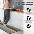 thumbnail image 6 of Kitchen Rugs and Mats Set of 2 Teal Farmhouse Anti Fatigue Mat PVC Non Slip Retro Rustic Wood Texture Kitchen Mats for Floor, Bathroom, Desk, Runner, Laundry, 6 of 6
