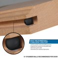 thumbnail image 2 of Rok Hardware Espaciadores De Puerta De Gabinete Con Panel Elevado Para Estabilizadores De Bolas De Goma Con Ranura De 1/4" (6,35 Mm) Para Puerta De Gabinete, Paquete De 500 Espaciadores De Bolas, 2 of 5
