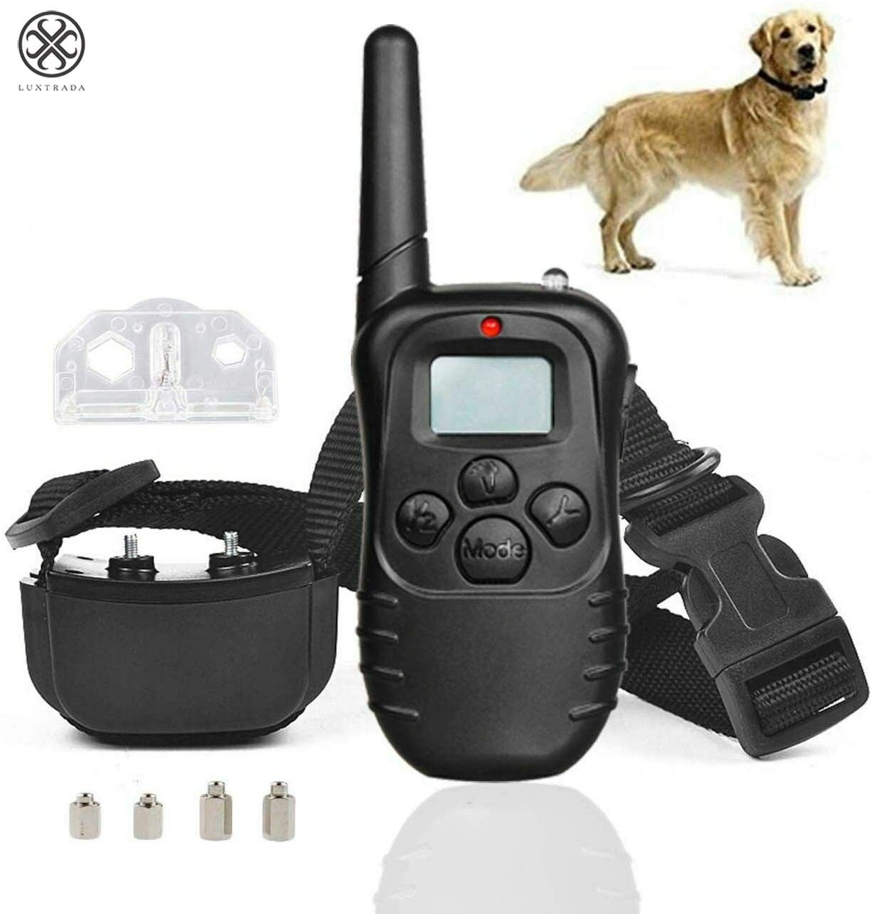 Dog Training Shock Vibra Collar w/LCD Remote Control For S/M/L 1-2 Pet Dog