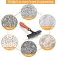 thumbnail image 5 of Carpet Rake, Hand Held Carpet Rake, Making Carpets Fluffy Again, Clean Hair, Let Carpet Restore Softness-Good, 5 of 5