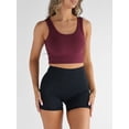 thumbnail image 2 of Bslissey Women's Solid Color Tank Tops Crew Neck Ribbed Vest Ladies Slim Fit Sleeveless Cropped Camisole for Workout Streetwear, 2 of 5