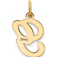 thumbnail image 4 of 14K Yellow Gold 14Ky Script Letter G Initial Charm Made In United States yc248g, 4 of 6