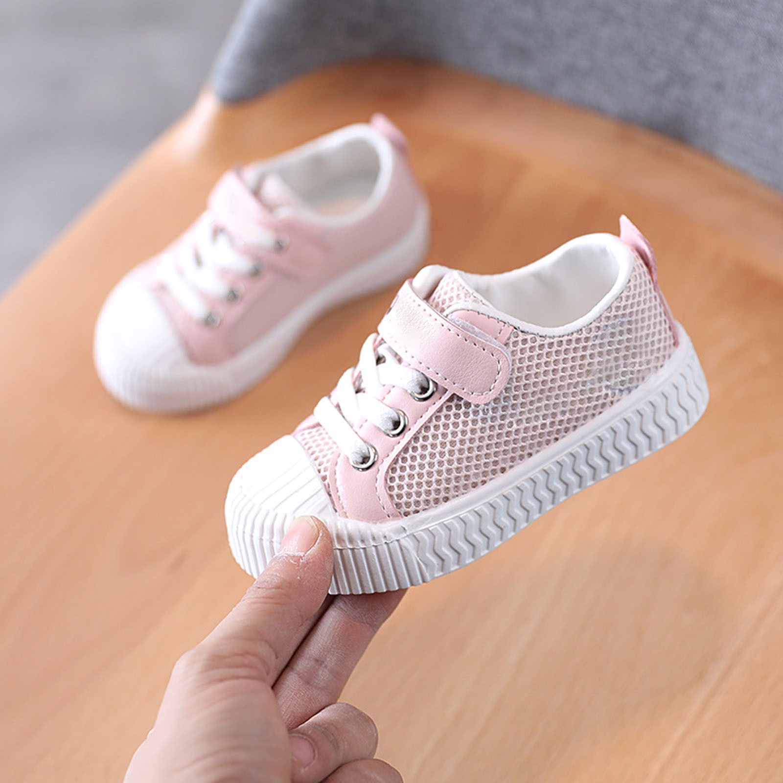 Chaussures Prémarcheur Bébé Filles/Garçons - Espadrilles En Toile à Lacets, Semelles Douces, 0-18 Mois