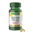 thumbnail image 1 of Suplemento de vitamina D3 K2 de Nature's Bounty de 4000 UI + 100 mcg, 1 of 8