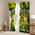 thumbnail image 3 of Erosebridal Teens Cartoon Tent RV Car Black Out Curtains,Girls Boys Chic Flowers Camping Theme Curtains Pack of 2 (42x63 Each),Super Cozy Room Decor, 3 of 6