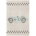 thumbnail image 2 of Unique Loom Whimsy Kids Collection Area Rug - Race Car (5' 3" x 8' Rectangle Gray/Black) Perfect For Kids Bed Room/Nursery Room/Living Room/Class Room/Play Room, 2 of 5