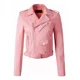 thumbnail image 1 of Mujeres De Moda Slim Chaqueta De Cuero Abrigo, 1 of 6