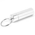 thumbnail image 1 of Aluminium Pill Box, Practical Silver Firm Portable Keychain Pill Case  For Vitamin E For Pills For Cod Liver Oil For Capsules, 1 of 8