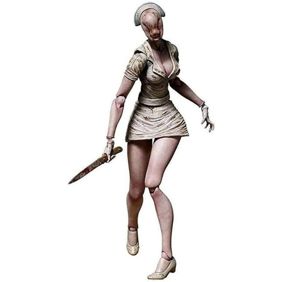 New Anime Desktop Ornament , Silent Hill 2 Bubble Head Nurse PVC Collectible Character Statue Collectibles