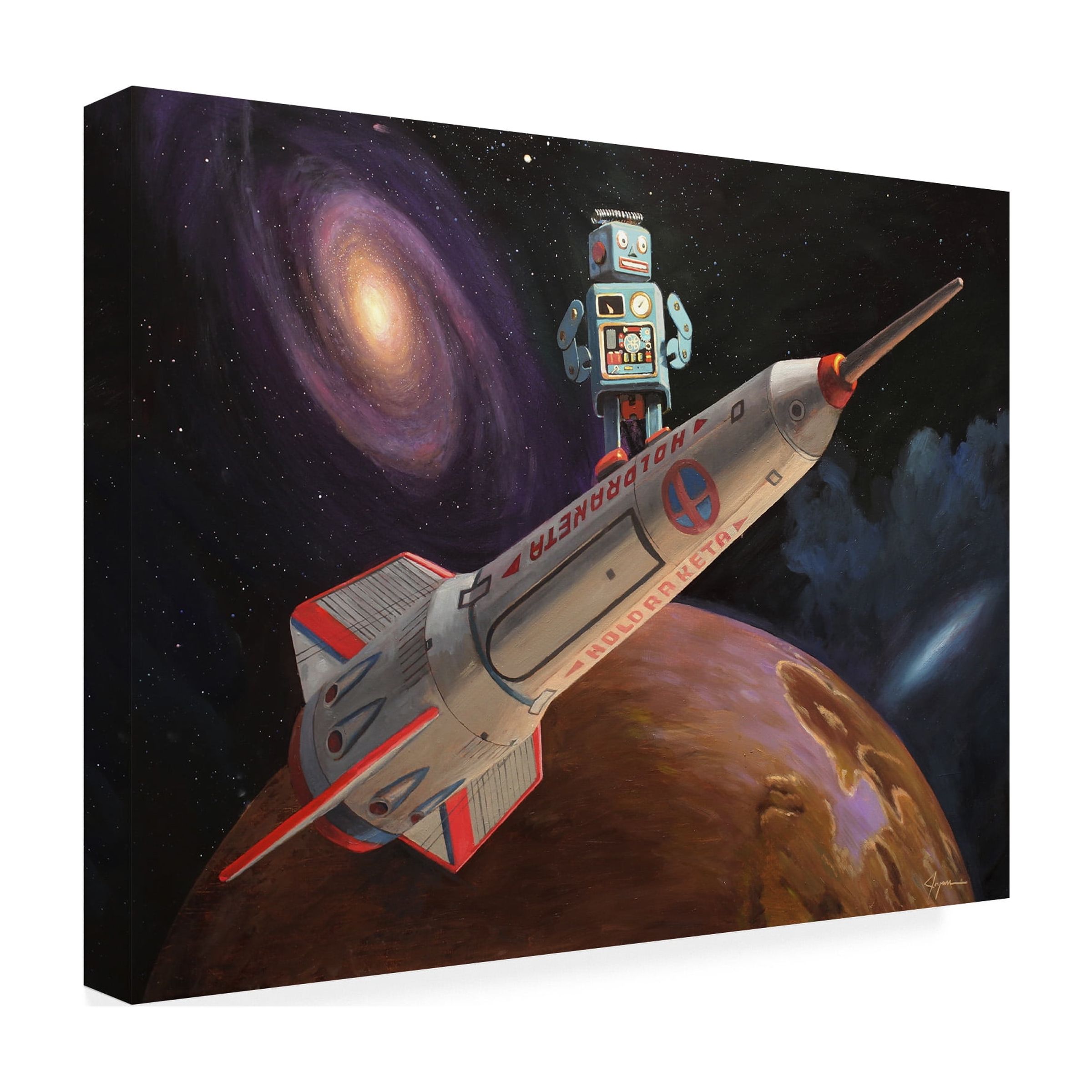 Eric Joyner 'Rocket Surfer' Canvas Art