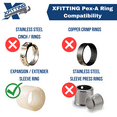 thumbnail image 4 of 2 Pcs XFITTING Pex A 1/2 Inch Plug End Cap, 29-3-5=2XX, 4 of 4