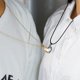 thumbnail image 5 of Collar con imán de corazón para mujeres, hombres y niñas, collar con imán de pareja, collar con imán de corazón de piedra de los deseos, collar de pareja con 100 idiomas, collar de proyección Jewe, 5 of 5