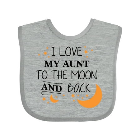 

Inktastic I Love My Aunt to the Moon and Back Gift Baby Boy or Baby Girl Bib