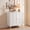 White-2 Doors, variant on AVAWING Fluted Storage Cabinet with 4 Doors, Wood Sideboard Buffet Cabinet, Green