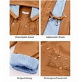 thumbnail image 6 of Rain Jacket Women Lightweight Raincoat Waterproof Windbreaker Striped Climbing Outdoor Hooded Trench Coats, 6 of 8
