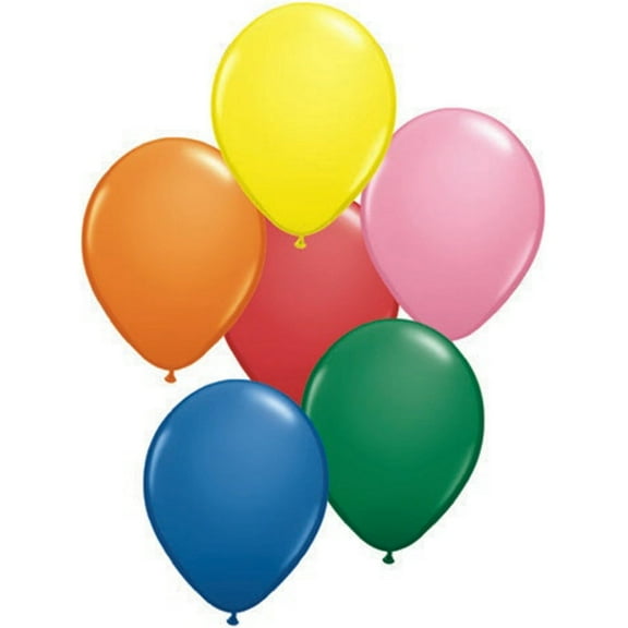 Qualatex 1.5" Assorted Colors Balloons, 100 Count