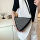 thumbnail image 5 of Bolsa de hombro con diamantes de imitación triangulares, de mensajero de compras para mujer (negro) Ehuebsd Para Estrenar, 5 of 9