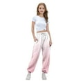 thumbnail image 4 of Spazoro Toddler Girls Boys Sweatpants, Drawstring Elastic Waist with Gradient Color Long Sleeve Casual Jogger for Homewears Pink Size 13 T, 4 of 7