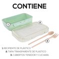 thumbnail image 4 of Lonchera Práctica de 800ml | Fiambrera con Cubiertos | Hermética | Ideal para Oficina o Escuela | Caja de Almuerzo apta para Microondas…, 4 of 5
