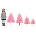 thumbnail image 6 of 1.5 FT Artificial Christmas Pine Tree, Artificial Christmas Tree, Holiday Xmas Tree for Home Party Christmas Decoration, Includes Stand, Pink, 6 of 6