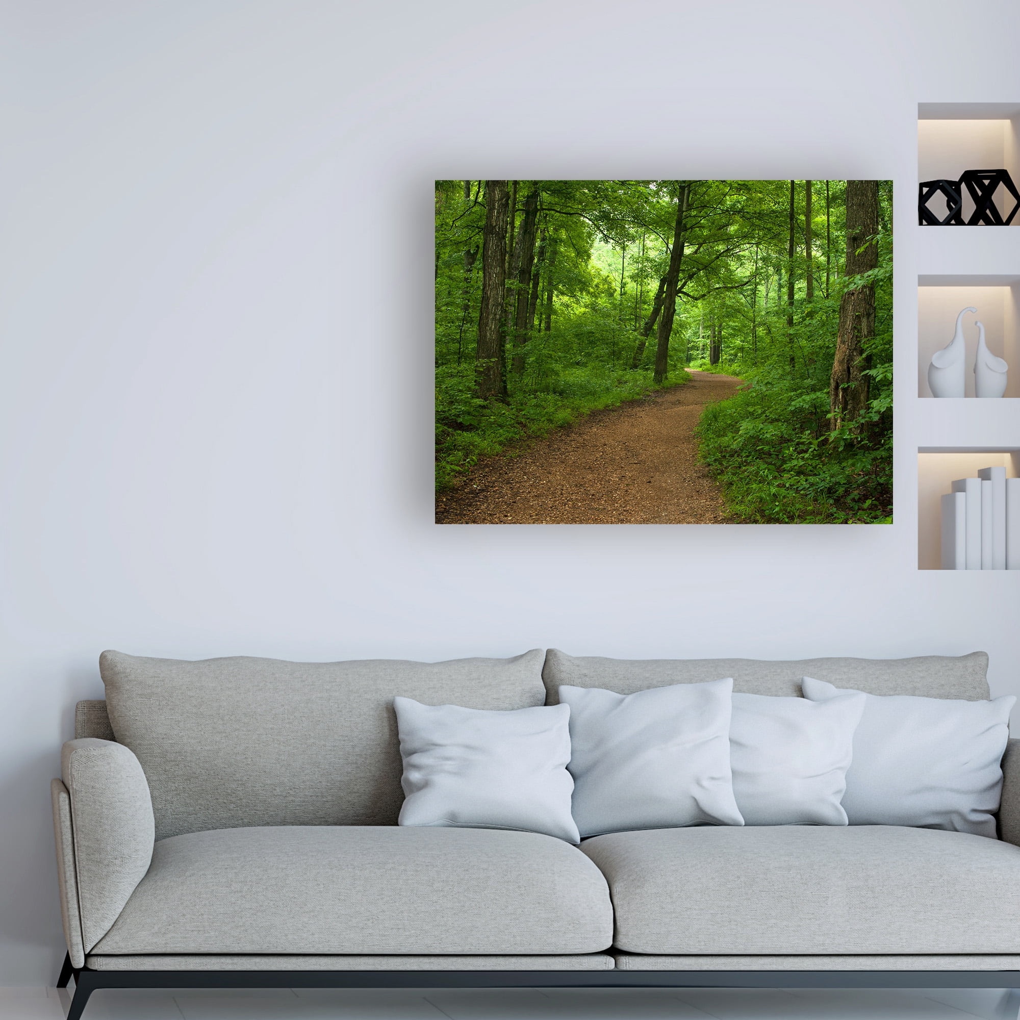 Trademark Fine Art 'Summer Walk' Canvas Art by David Hammond