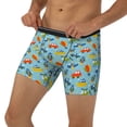 thumbnail image 2 of Mens Extended Length Boxer Briefs - Artoon Transport Underwear Boxer Briefs with Elastic Band, 2 of 5