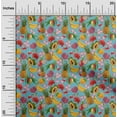 thumbnail image 2 of oneOone Polyester Spandex Light Blue Fabric Tropical Sewing Material Print Fabric By The Yard 56 Inch Wide, 2 of 5