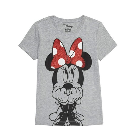 Minnie Glitter Graphic T-Shirt (Little Girls & Big