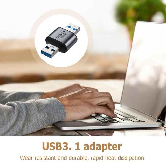 Adaptador de transferencia de datos de carga USB3.1 Gen 2 (USB 3.1 macho a USB 3.1 macho)