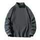 thumbnail image 2 of pstuiky camisas de manga larga para hombre, Camisa informal de manga larga con cuello alto y color liso para hombre, blusas de manga larga con cuello redondo, camisetas y tops xxxxl, 2 of 7
