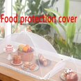 thumbnail image 3 of LNGOOR Large White Foldable Food Cover with Lace Design - Insect & Dust Proof  Perfect for Outdoor Parties  Picnics  BBQs & Camping  Kitchen Organization Essential, 3 of 5