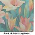 thumbnail image 4 of Lilies in Watercolor Glass Cutting Board Large 12 in x 15 in, 4 of 5