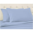 thumbnail image 5 of Luxury Bed Sheets Set - 800 Thread Count 100% Egyptian Cotton Sheets - 4 Piece Sheet Set Fits Mattress Upto 24 Inch Deep Pocket Sateen Weave for Soft Fitted Sheet - Light Blue Solid Full Size, 5 of 7